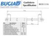 BUGIAD BGS11116 Gas Spring, boot-/cargo area